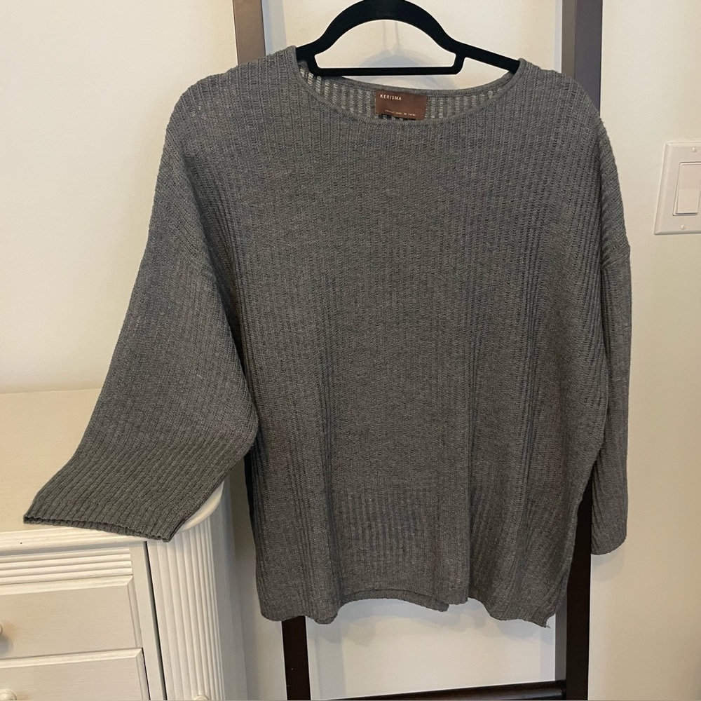 Kerisma sweater. Size S/M oversized grey sweater. Lightweight material.